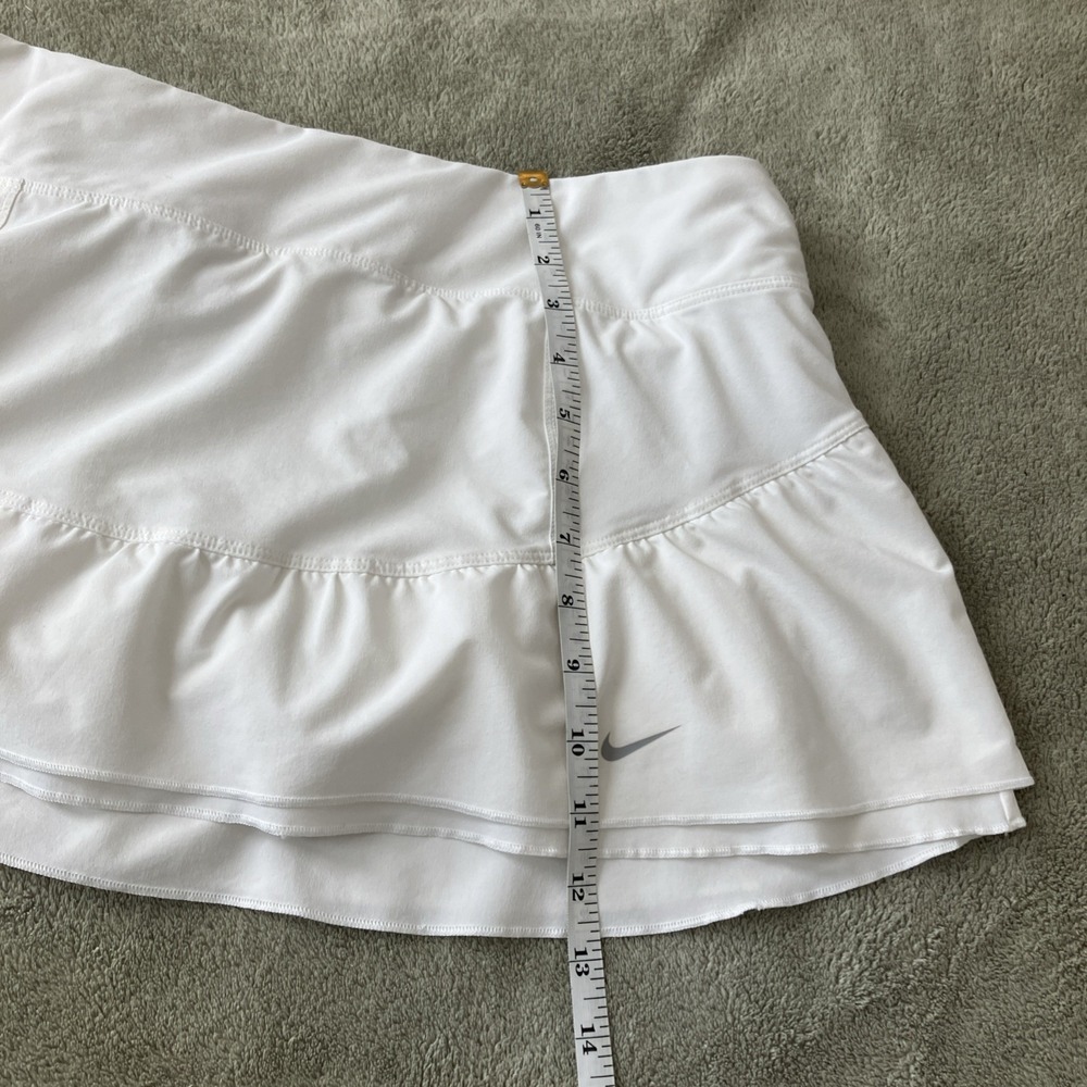 Nike Dri-Fit Advantage Skort Skirt White Women's Large Golf Tennis Pickleball - Picture 9 of 10